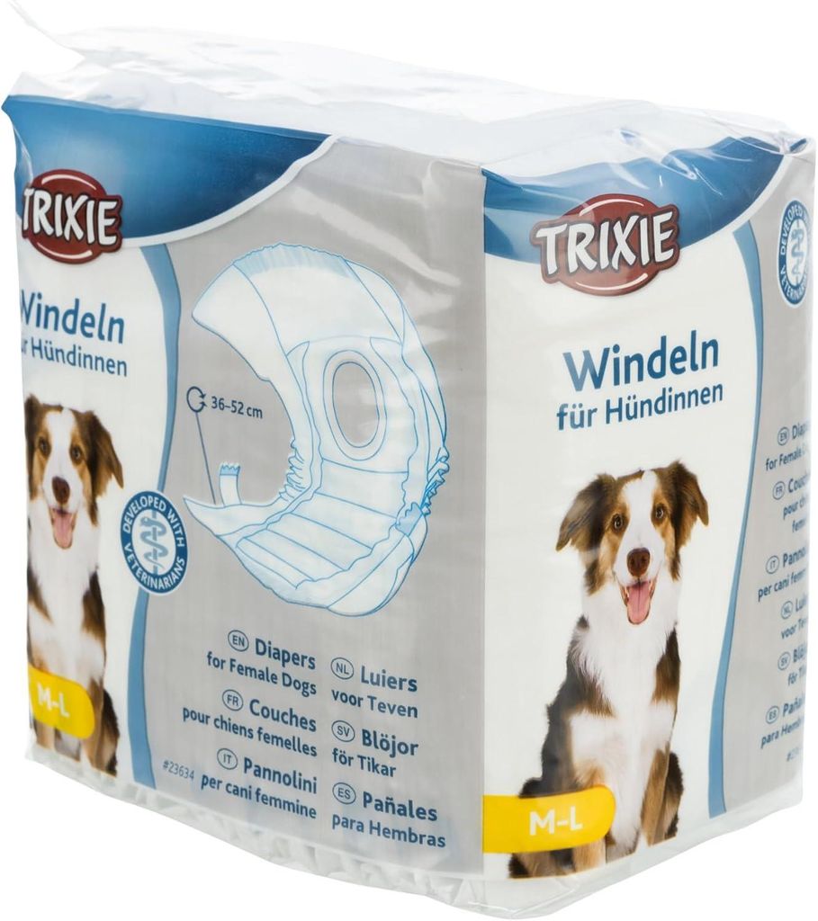 Hundebinden für Hündinnen – Größe M-L – 12 Stück – für Produktbild 
