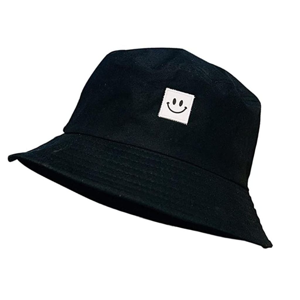 Doppelseitig Bucket Hat Herren Damen, Fischerhut Schwarz Produktbild 7