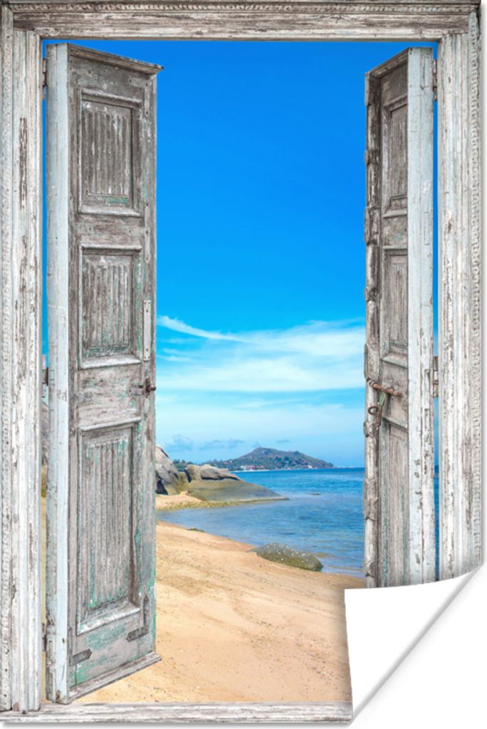 MuchoWow® Poster Strand - Tropisch - Sommer - Blick - Meer Produktbild 