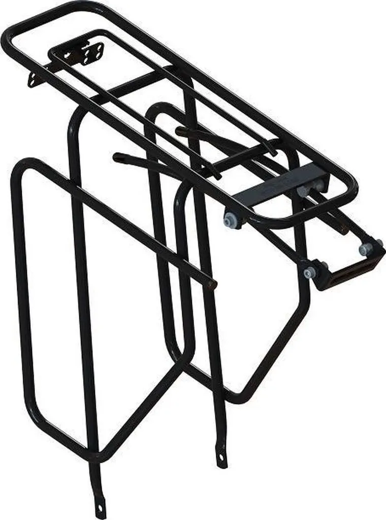 Porte-paquets Steco Tubic Slim Noir 28 Pouces en Acier Tubulaire Robuste