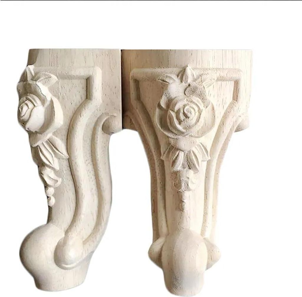 Möbelfüße - Dekorative Stützfüße - Für Schränke, Schuhschränke und TV-Lowboards - Ersatzfüße - Schrankfüße