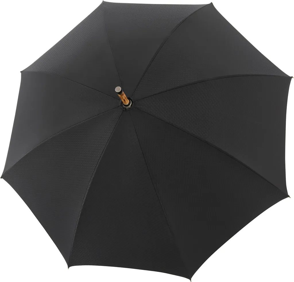 Parapluie canne robuste Orion Black : finissez-en avec la pluie fine