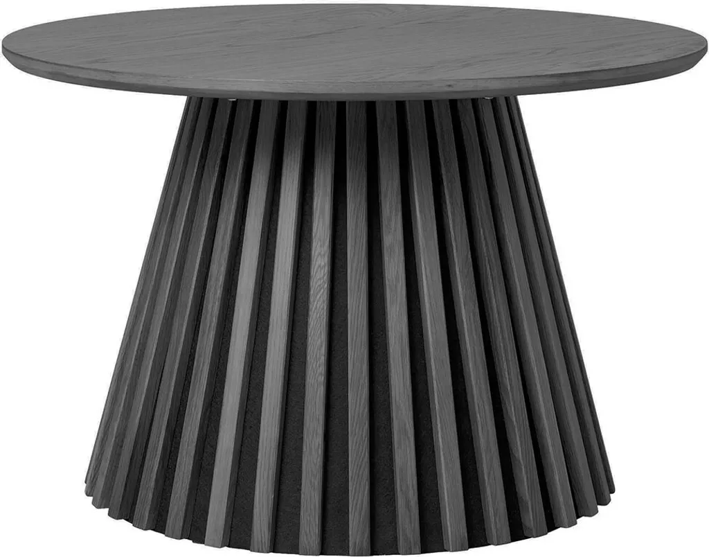 Table basse Osaka noire Ø70cm - Gain de place et design pour petit salon