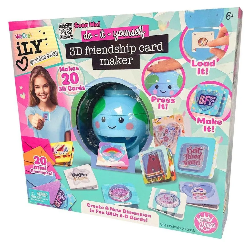 Coffret scrapbooking cartes d'amitié 3D pour activités manuelles DIY