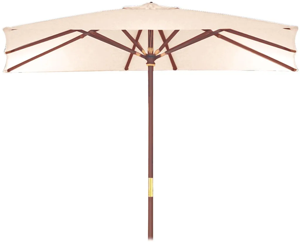 Grand Parasol Bois 300x300 Garden Deluxe Sun Top - Toile Traitée