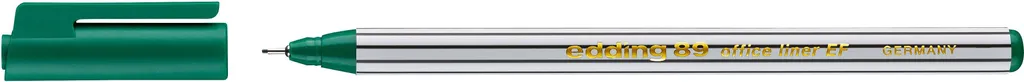 Feutre Fin 0.3 mm Edding 89-004 Vert avec Pointe Gainée Métal x10