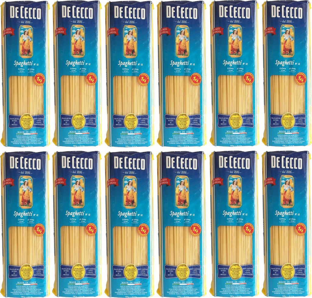De Cecco Spaghetti N°12 (12 X 1kg)