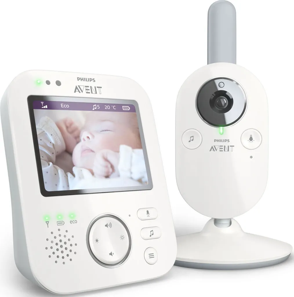 Babyphone Vidéo Numérique Avent SCD843/26 avec Connexion Privée Sécurisée