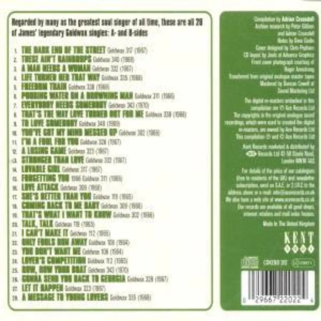 Compilation CD Goldwax Records Singles : Anthologie complète Deep Soul - 2