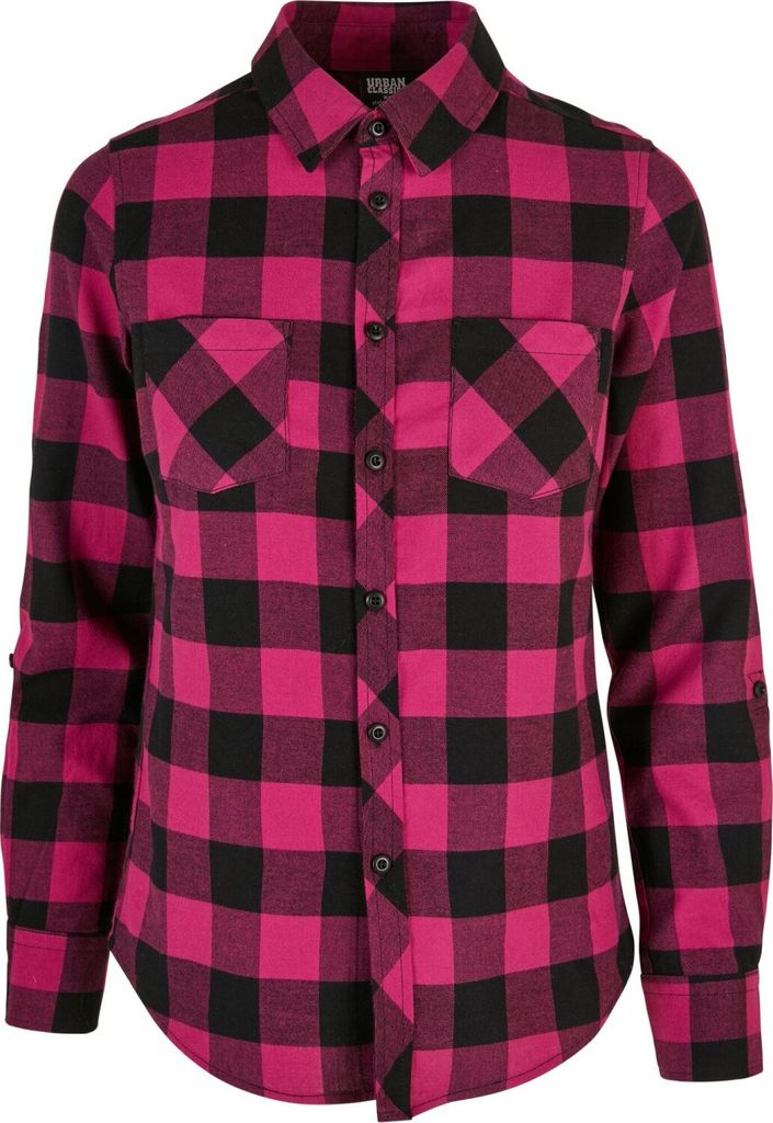 Dámská košile Urban Classics Ladies Turnup Checked Flanell Obrázek produktu 