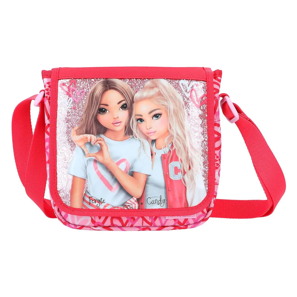 Depesche Borsa Tracolla Piccola TOPModel ONE LOVE | Nera con Cuori