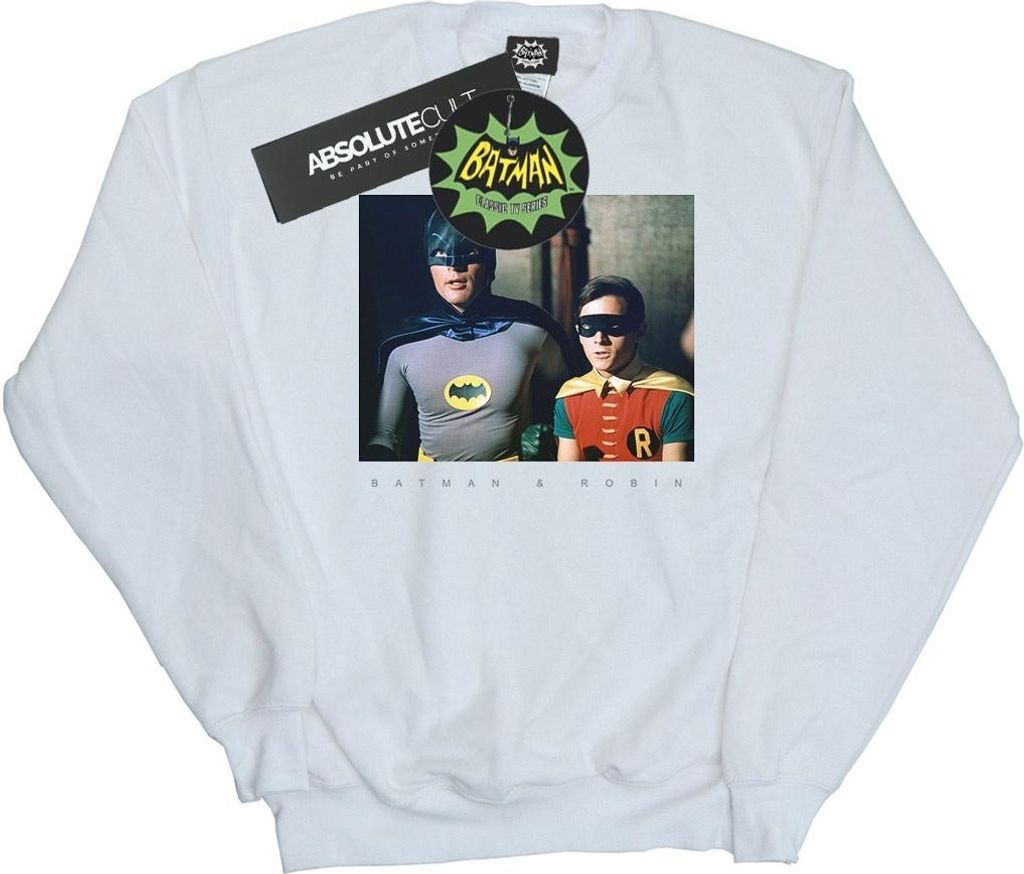 DC Comics - "Batman TV Series Dynamic Duo" Sweatshirt für Herren BI14240 (L) (Weiß)
