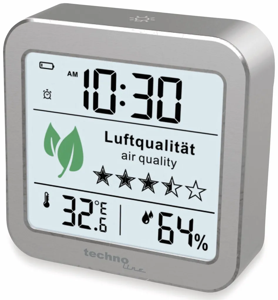 Moniteur d'Air WL 1020 Technoline avec Écran LCD et Alarme de Ventilation - 11