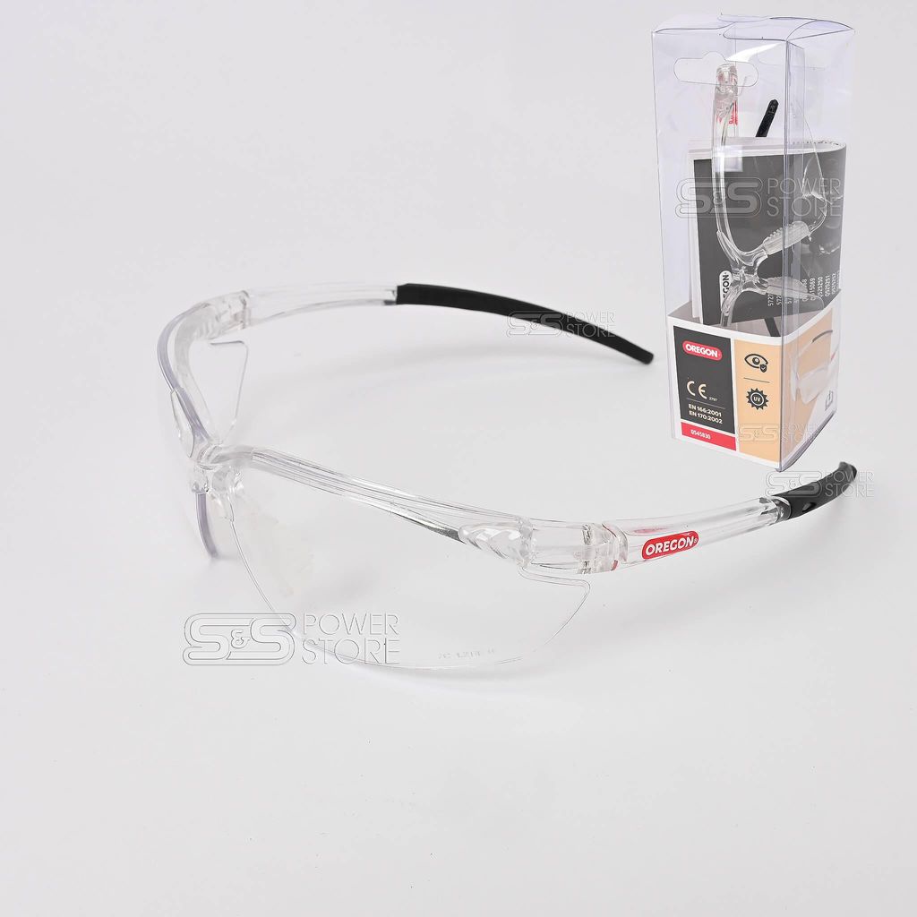 Oregon Schutzbrille klar Schlagfest leicht EN166 Arbeitsbrille UV Schutz