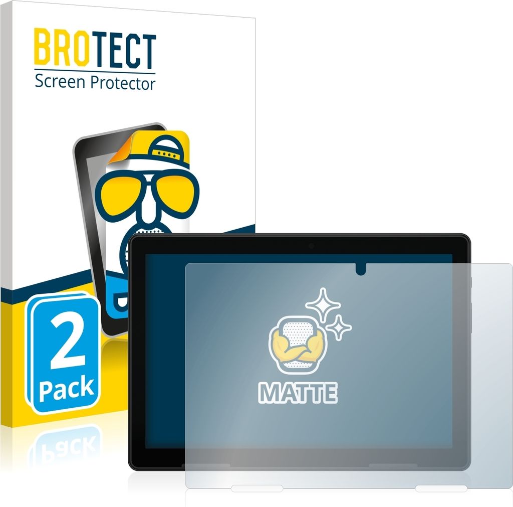 2x BROTECT Schutzfolie für MEDION Lifetab E10802 Displayschutz Displayschutzfolie Folie Matt Entspiegelungsfolie