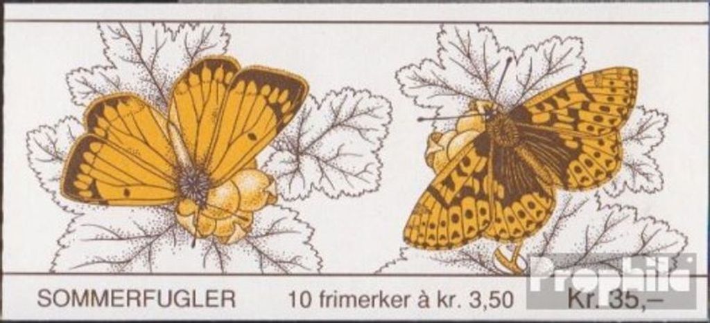 Briefmarken Norwegen 1994 Mi MH22 (kompl.Ausg.) postfrisch Schmetterlinge