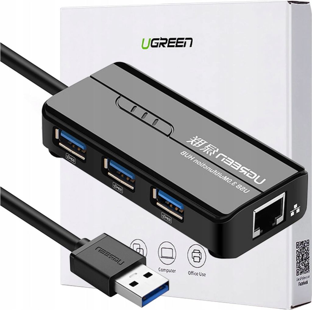 Ugreen 20265, Kabel, USB, Ethernet, 1000 Mbit/s Obrázek produktu 