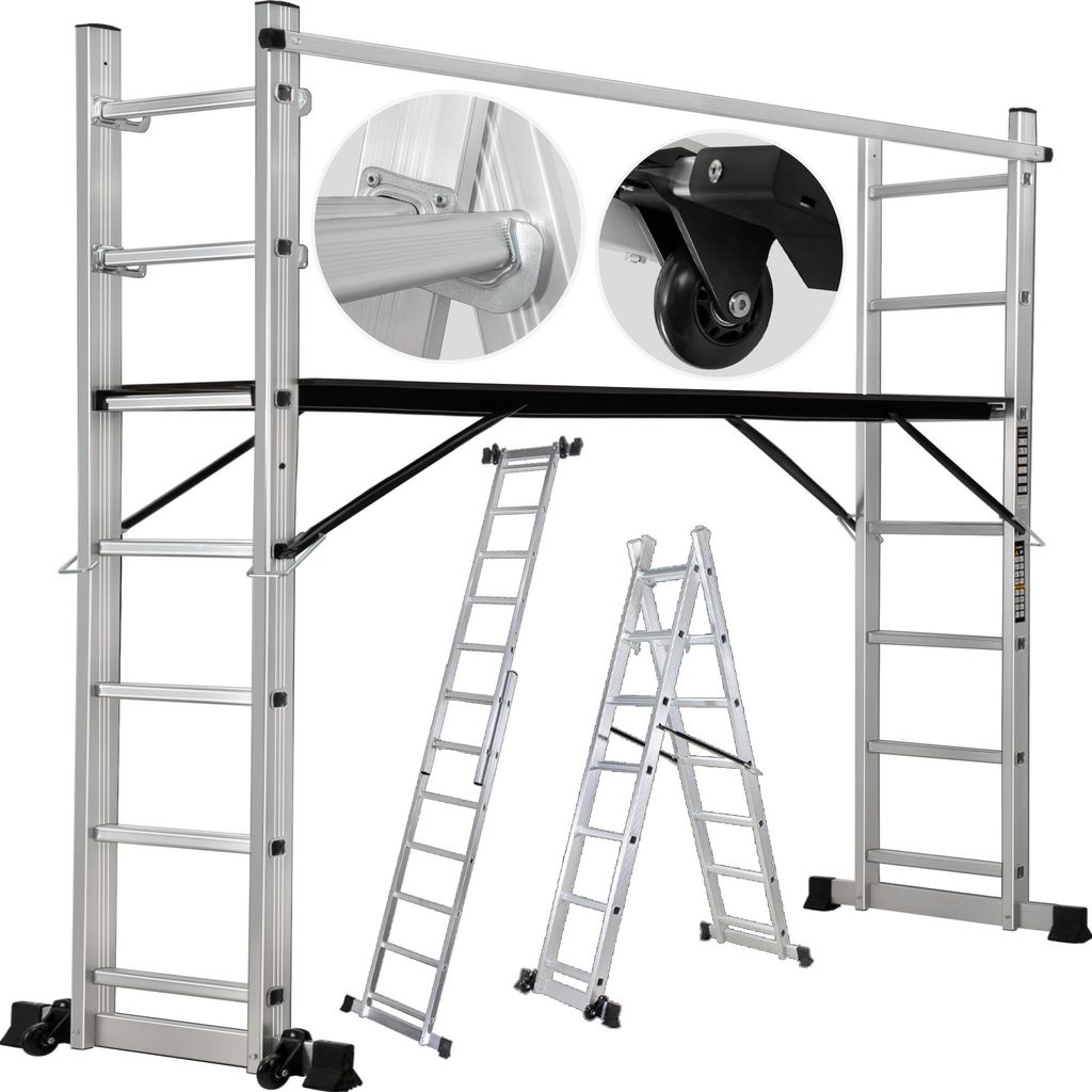 Craftfull Leitergerüst CF-103A | 4in1 Multigerüst aus Produktbild 