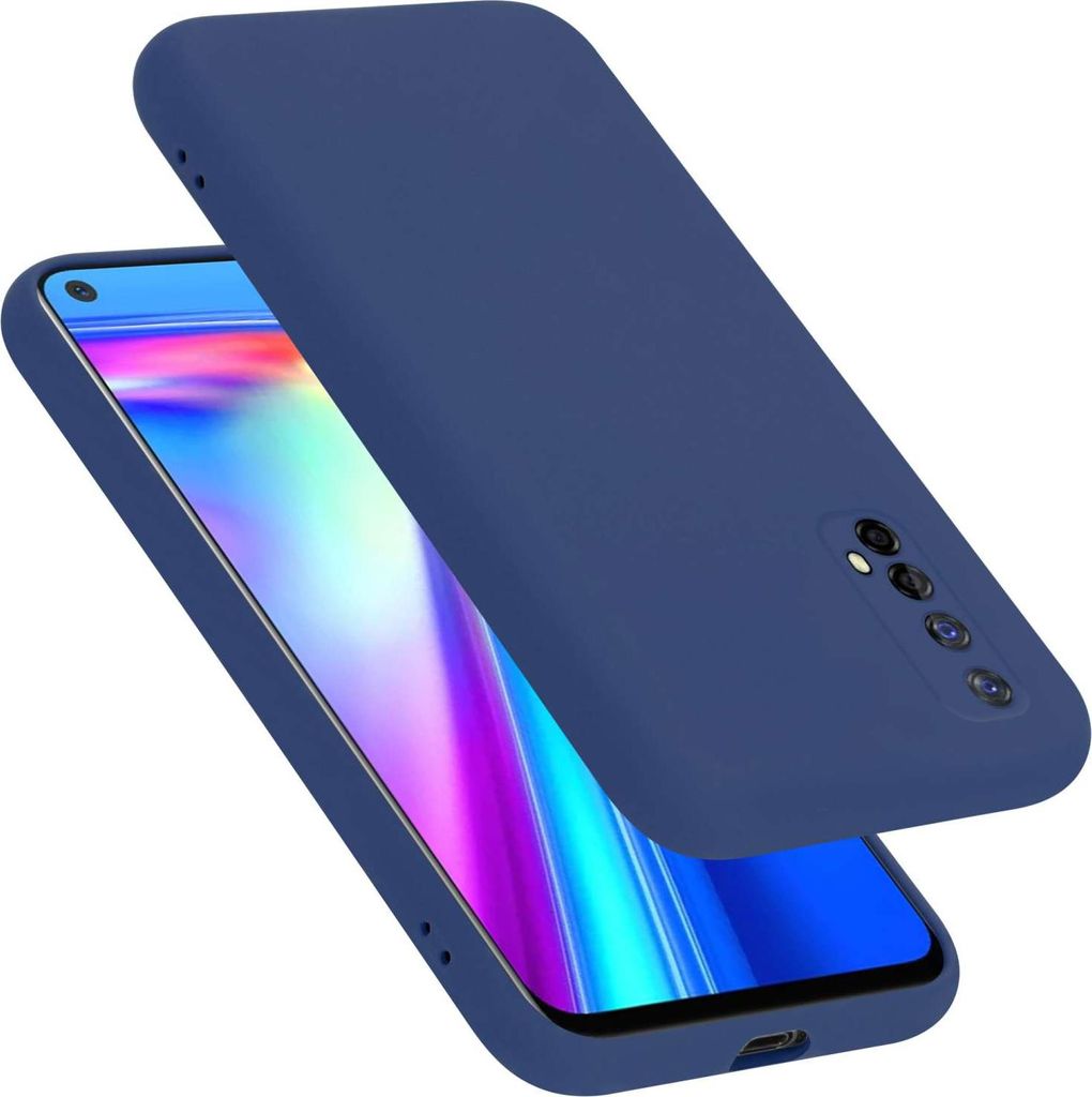 Cadorabo Hülle für Realme 7 4G Hülle Silikon Handyhülle Case aus flüssigem Silikon, Kratzfeste und stoßfeste Schutzhülle für Realme 7 4G