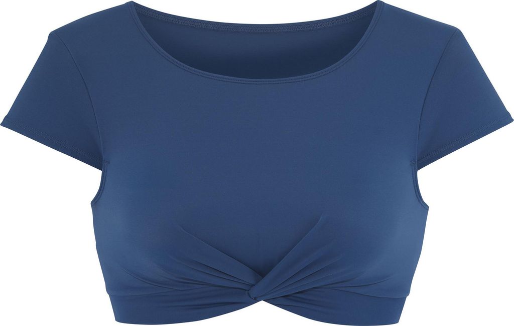 LASCANA ACTIVE Crop-Bikini-Top rauchblau Größe 44 Cup C/D