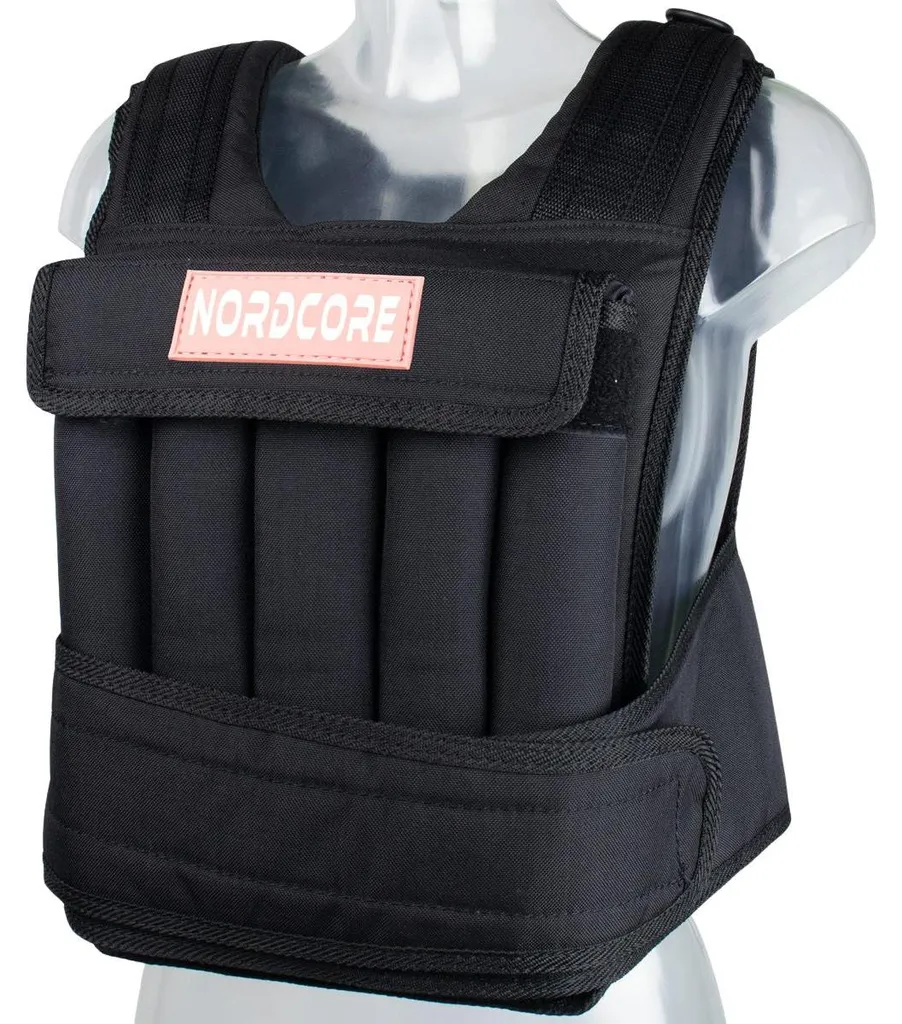 Gilet Lesté 15kg Confortable Nordcore Core en Tissu Renforcé Noir