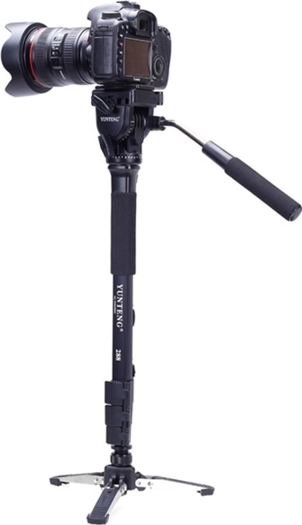 Monopod 2w1 z Nóżkami i Głowicą Olejową / Video Zdjęcie produktu 
