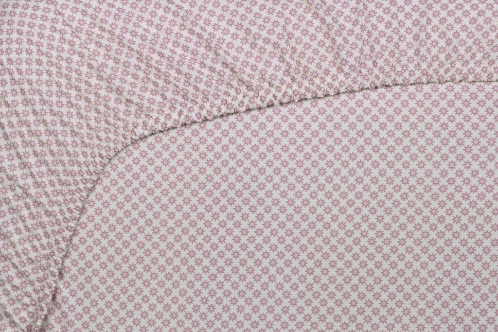 Pip Studio Spannbettlaken Weiß Rosa 140 x 200 cm | Twinkle Produktbild 
