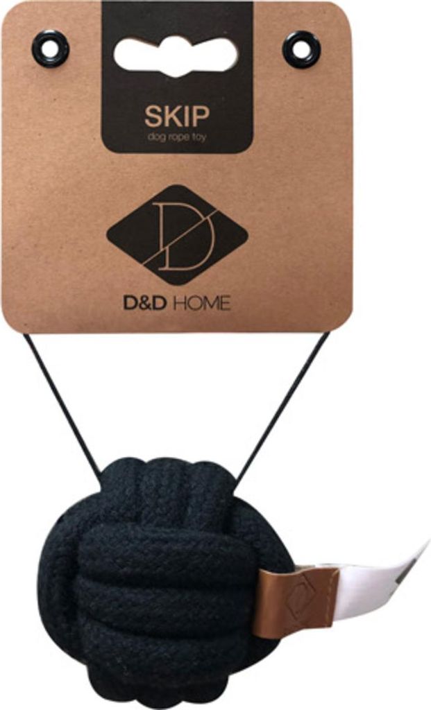 D&D Hundespielzeug Skip Ball schwarz, Maße: 6 cm / Ø 10 mm
