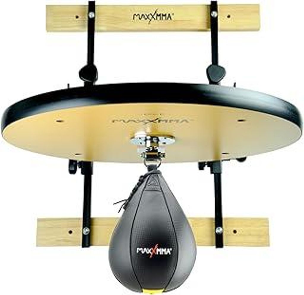 MaxxMMA Speed Bag Platform Kit - Heavy Duty Boxtraining Equipment with Punchingball, Adjustable Height for Home Fitness, Suitable for Boxing and Fi...