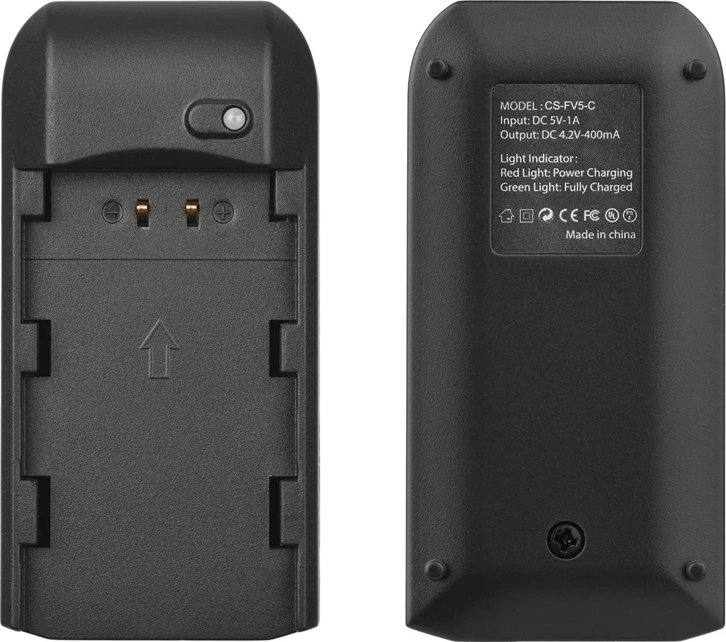 Double Batterie NP-FV5 PLUS 2000mAh avec Chargeur LED Rapide Type-C