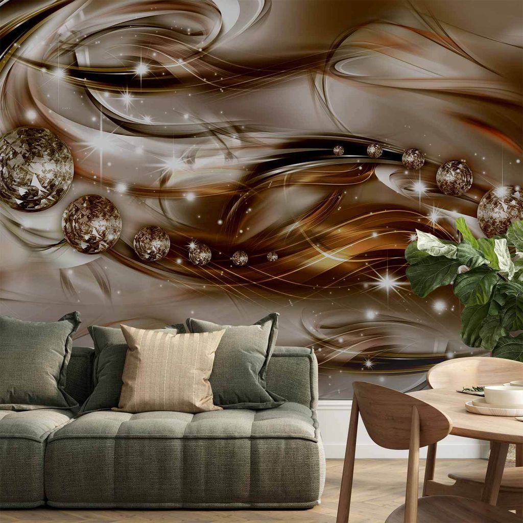 Selbstklebende Folie Fototapete - Chocolate Tide 294x210 cm Abstrakt a-A-0168-a-b
