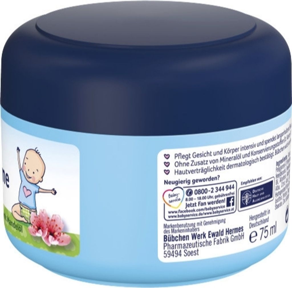 Bübchen Pflegecreme 75ml Dose mit Mandelöl Produktbild 