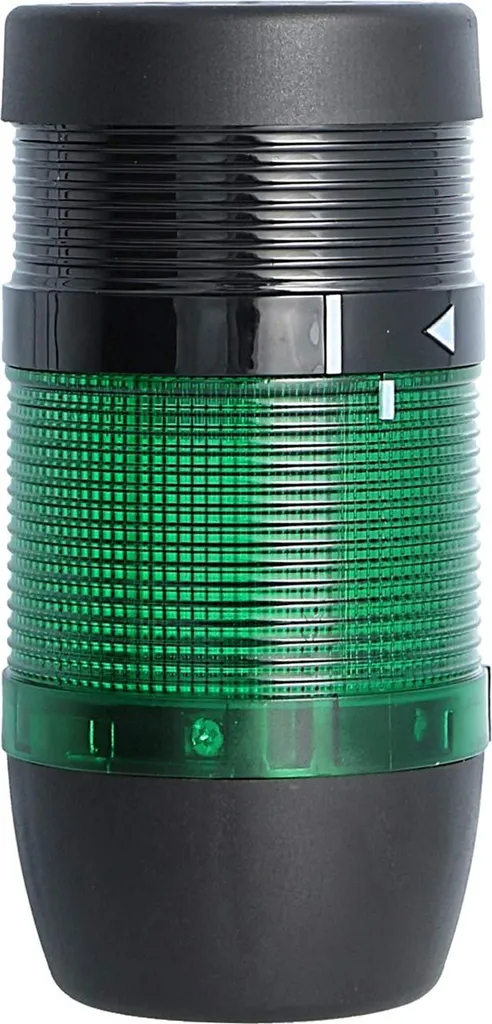 Colonne LED verte 70 mm 24V : signalisation continue et buzzer 90dB