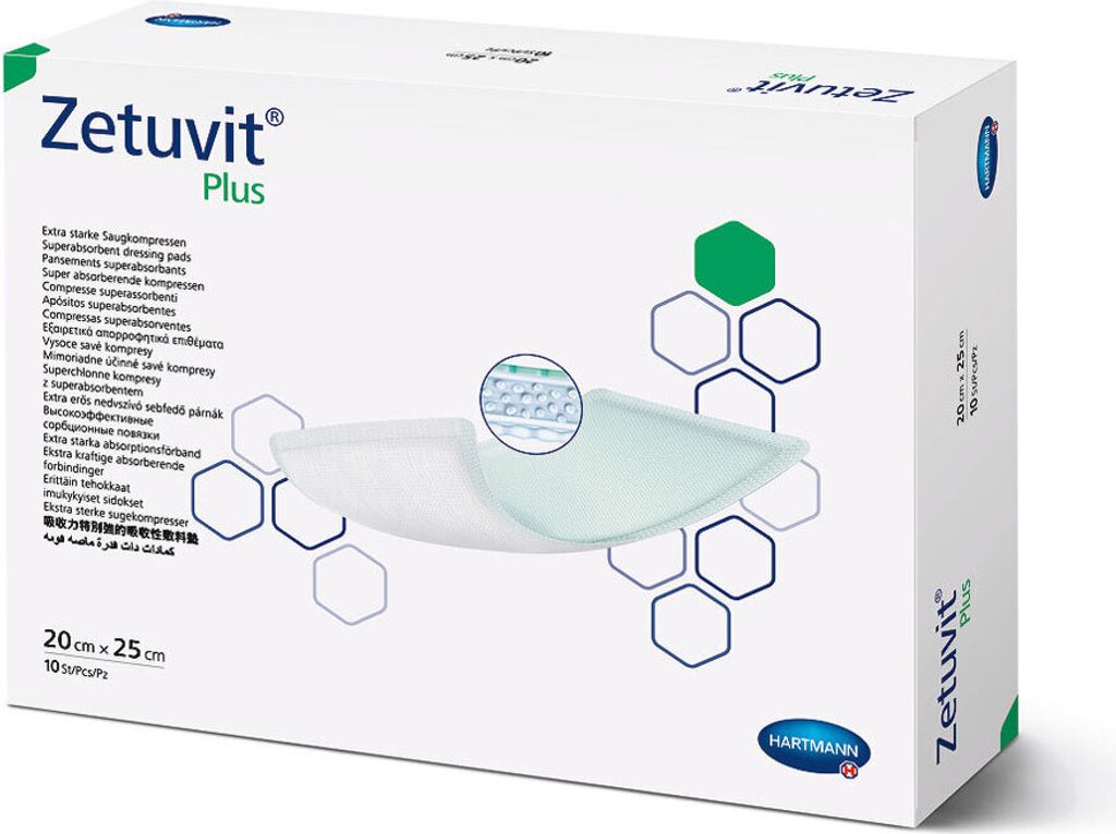 Hartmann Zetuvit® Plus Wundauflage 20x25 cm (1x10 Stk.) Produktbild 
