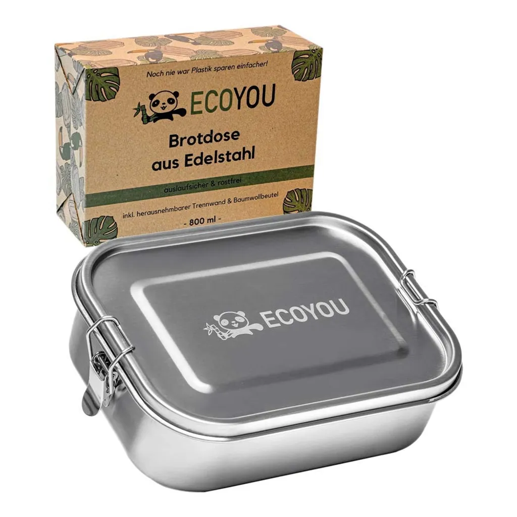 Scatola per il pranzo - acciaio inox misura S