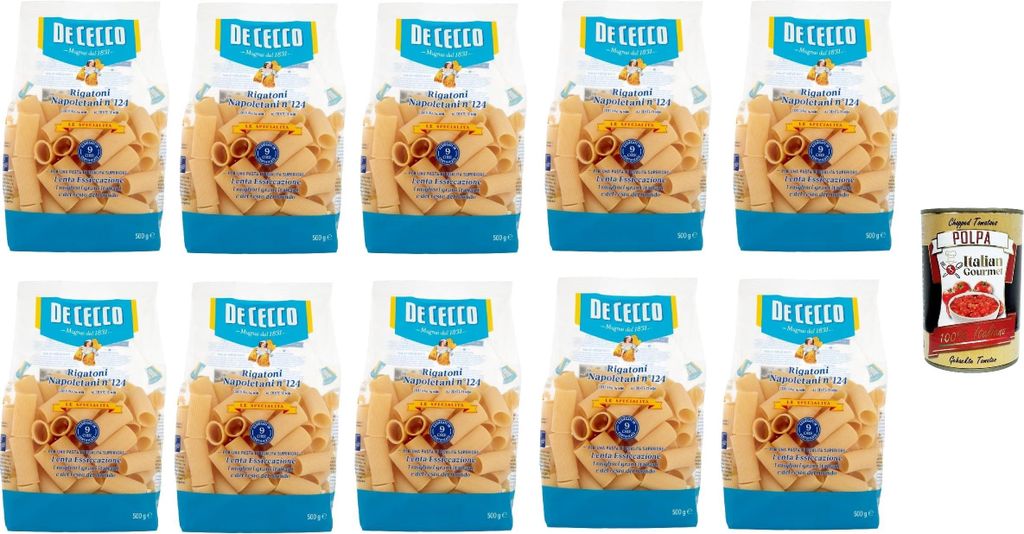 De Cecco Le Specialità Rigatoni Napoletani N°124, 100% Produktbild 