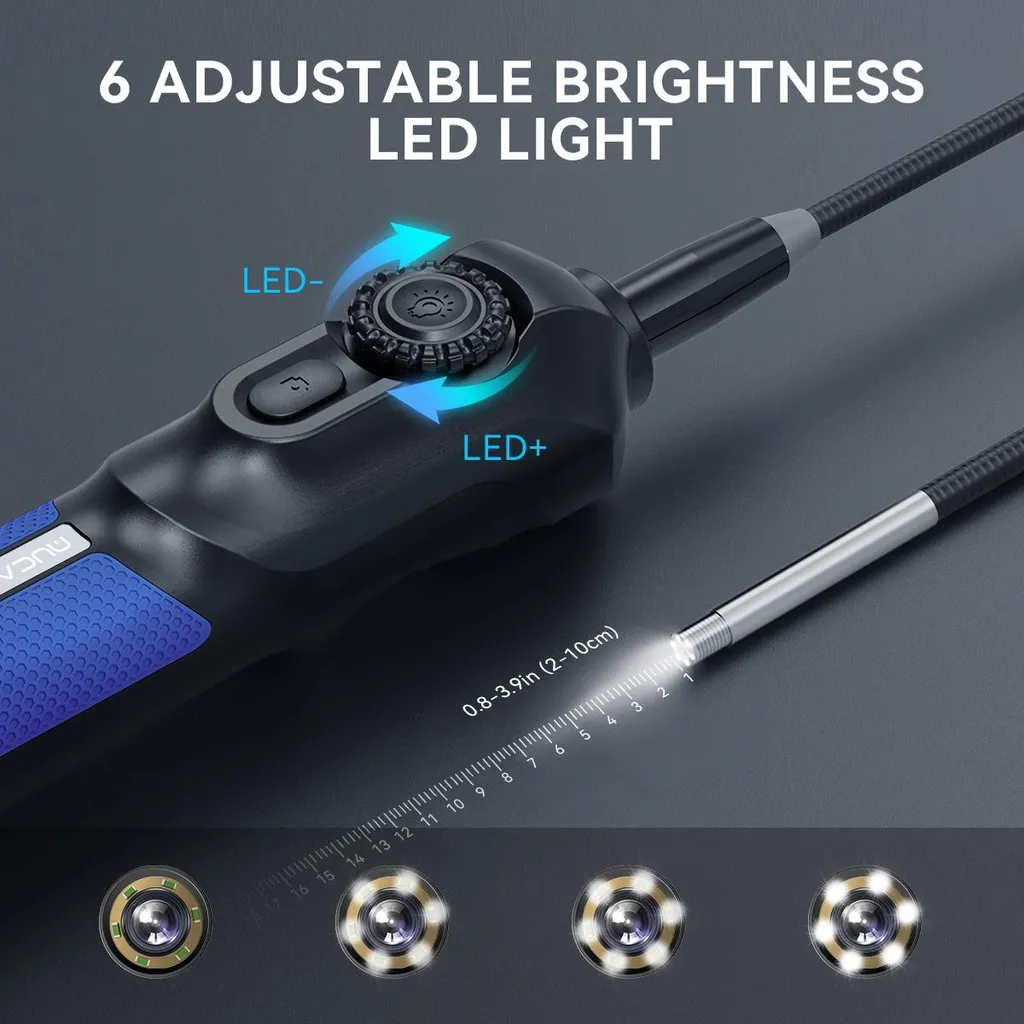 MUCAR E021 Caméra d'inspection vidéo haute résolution avec éclairage LED - 5