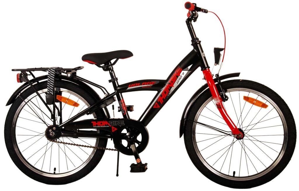 Volare Thombike Kinderfahrrad 20 Zoll Schwarz Rot Produktbild 