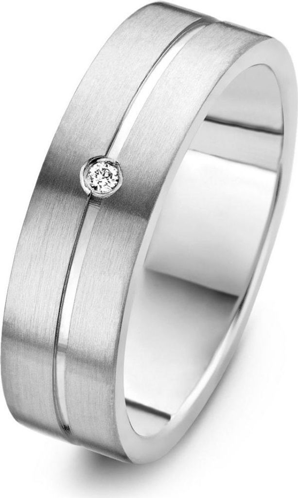 Danish Design - Ring - Damen - IJ140R1D-53 - Bramming - Titanium - Diamanten - Weite 53