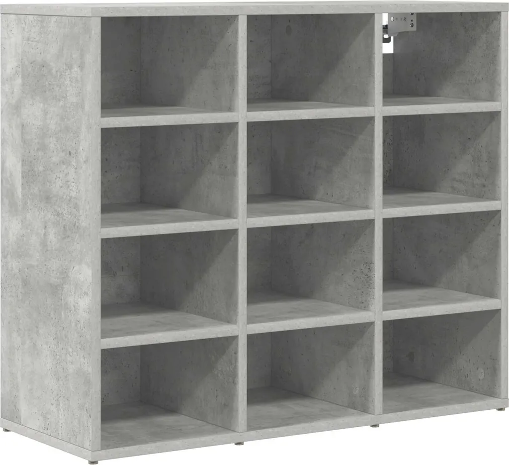 Mobile Scarpiera Design Cemento 77,5 cm | Arredo Ingresso Legno
