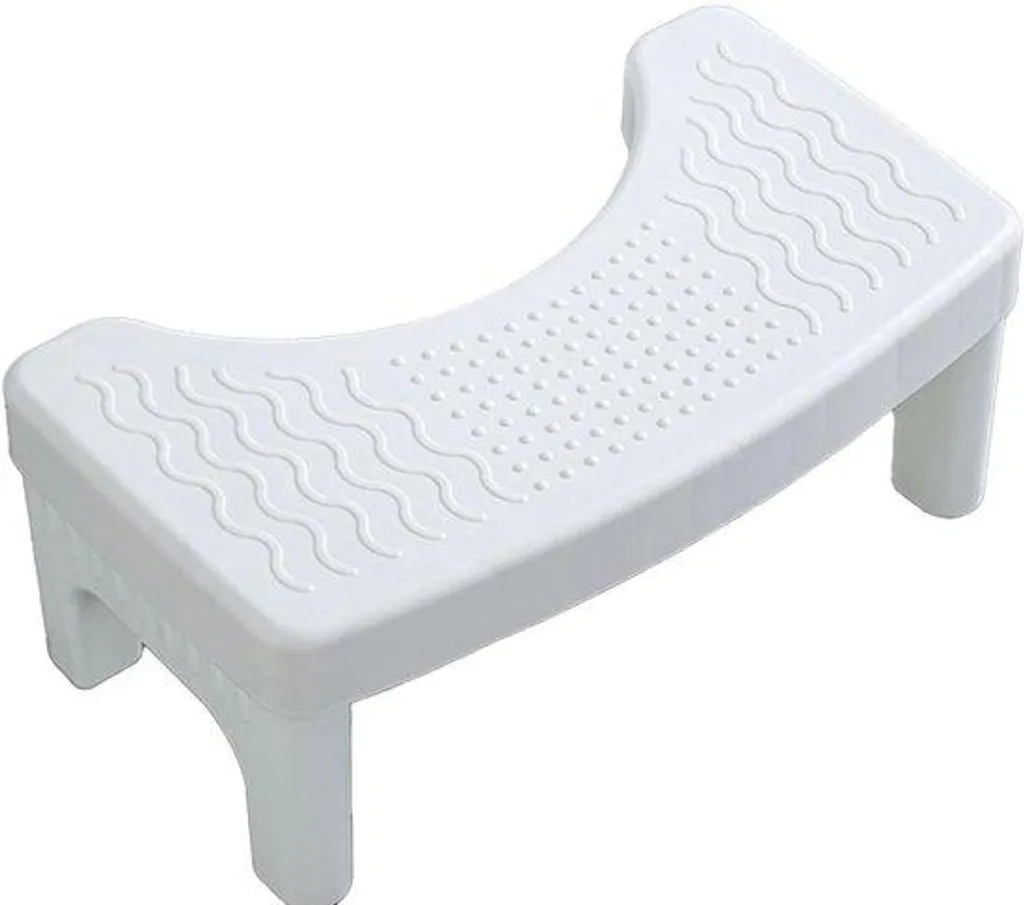 Tabouret physiologique pliable blanc Mujiluxe avec surface antiglisse - 3