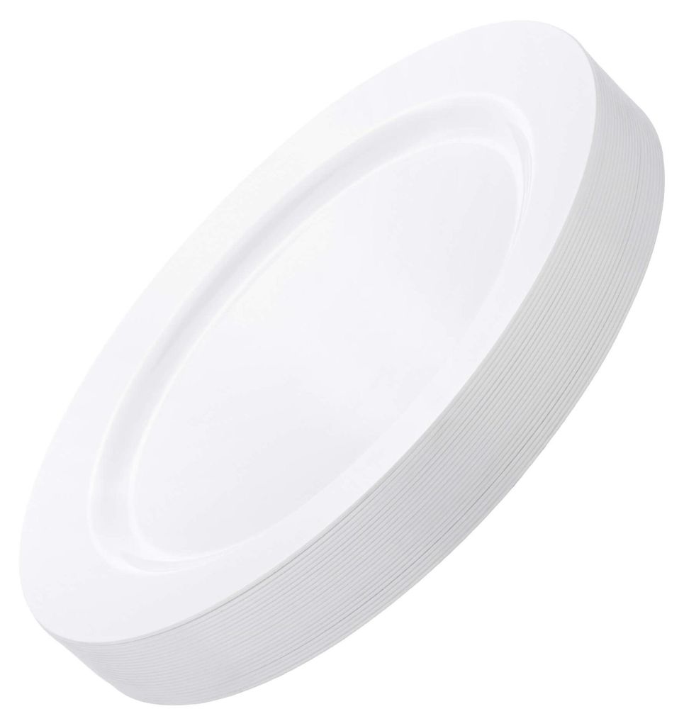 Mehrwegteller aus Kunststoff, 19 cm, 25 Stück