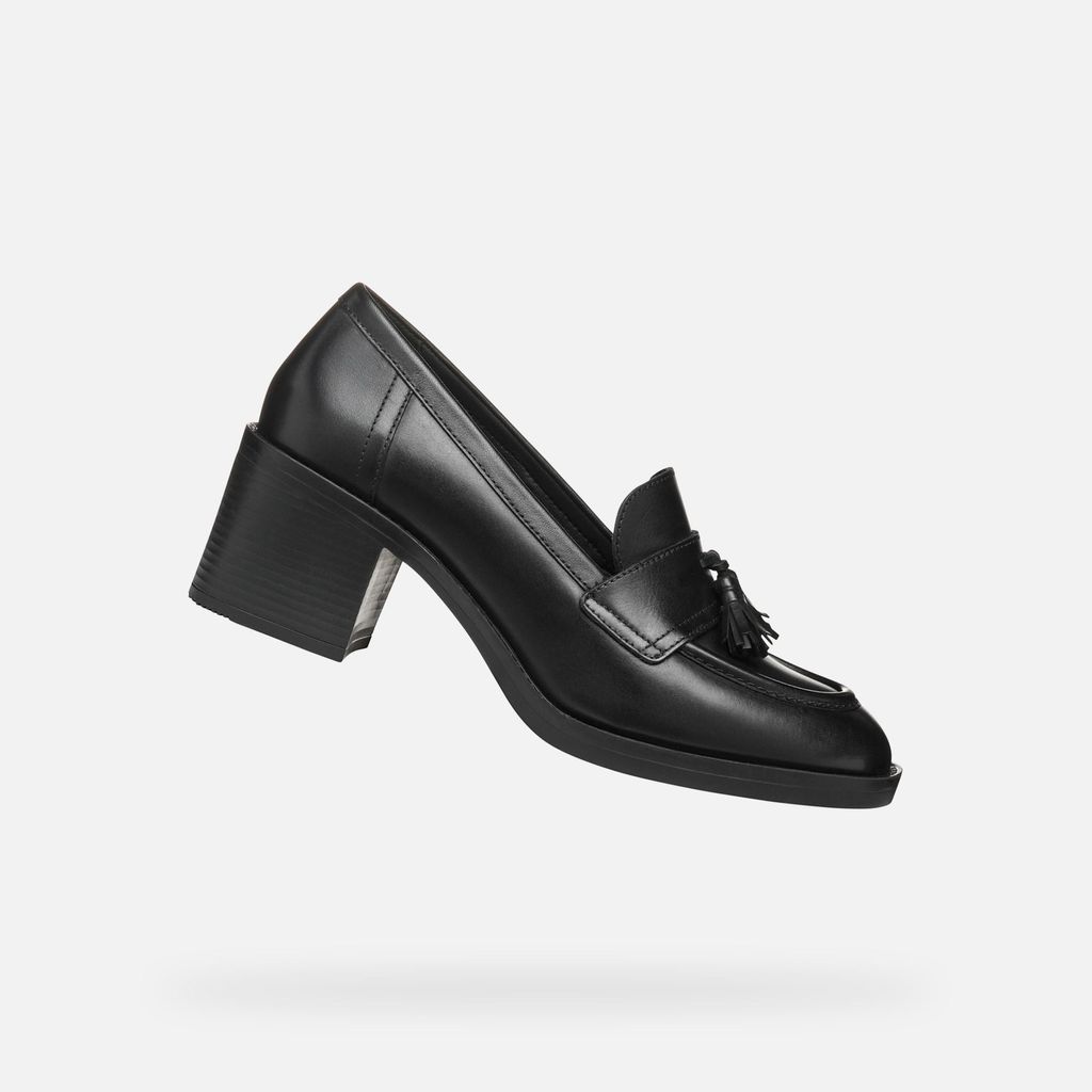 Geox Schwarze Damen-High-Heel-Schuhe Serilda 60 36,5