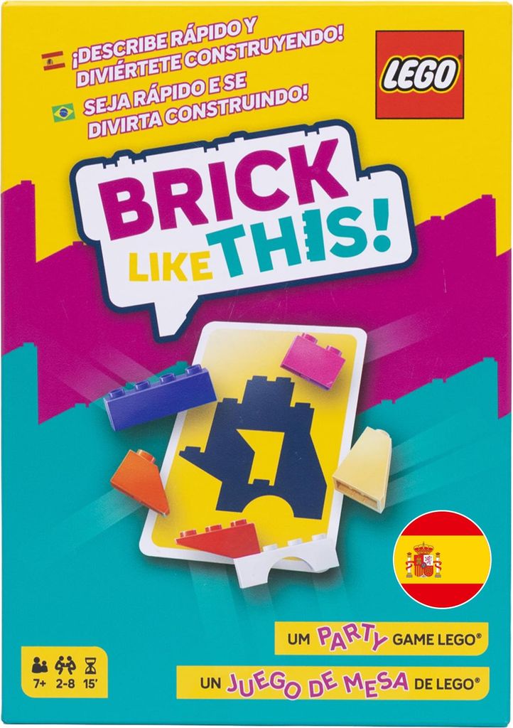 Asmodee Brick Like This! Das offizielle Lego-Spiel – Party Game – schnelles und lustiges Bauspiel für die ganze Familie: Kinder und Erwachsene...