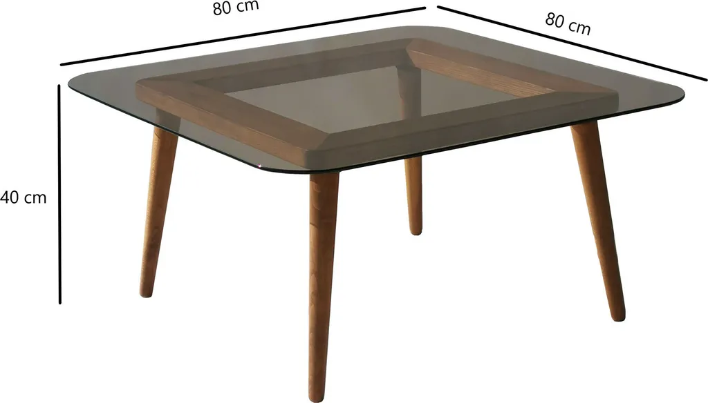 Table Basse Industrielle Bronze et Bois Smart Skye Decor Robuste 80x80 - 8