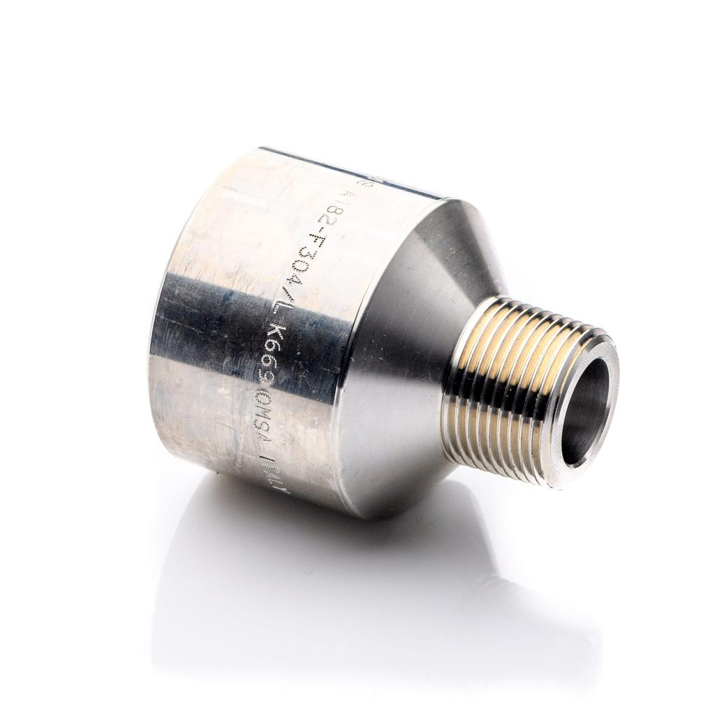 POLBERIS Reduktion 1/4"-1/2" BSP 316L Kl. 3000 GZ/GW Edelstahl Adapter