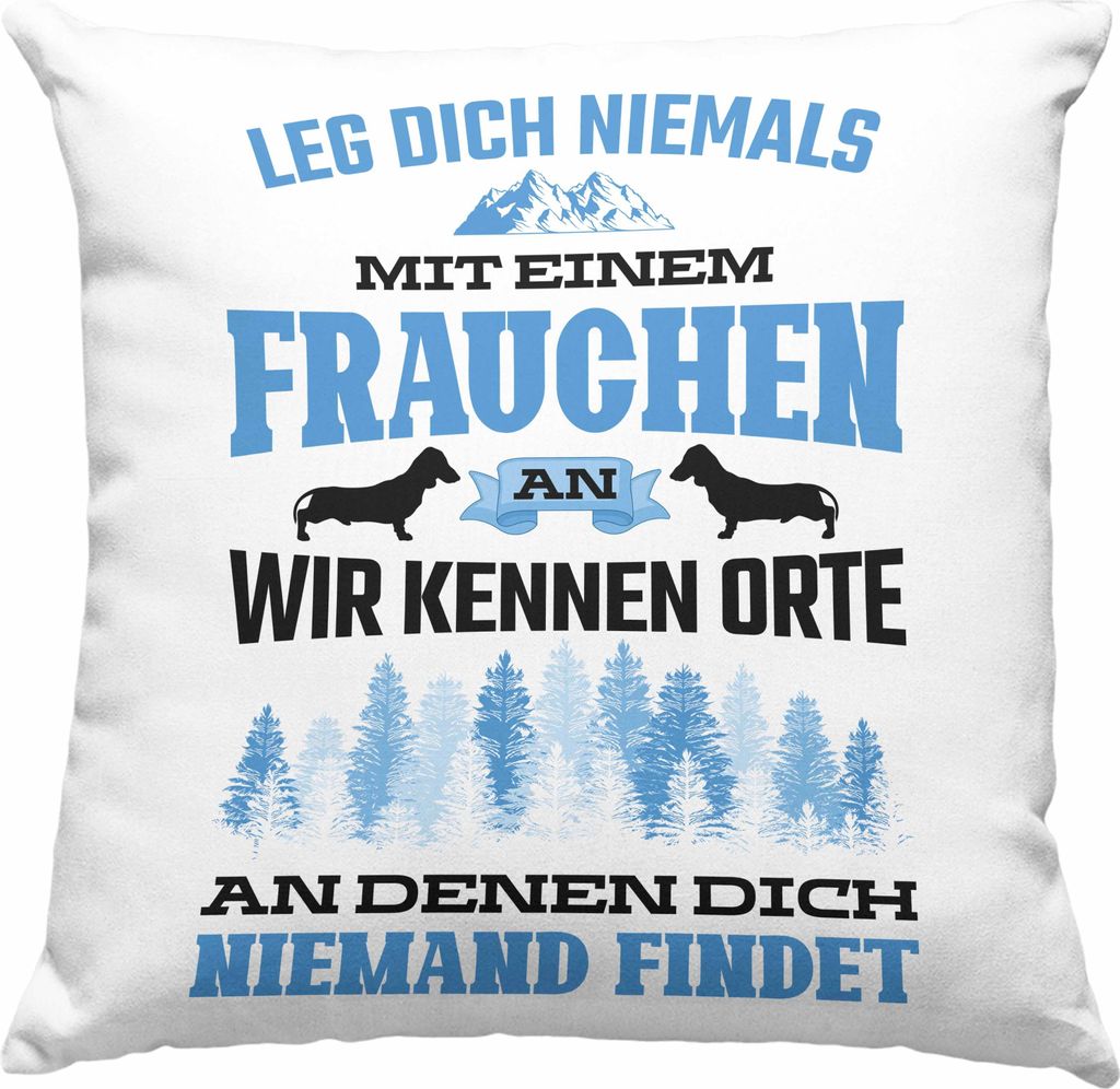 Trendation - Frauchen Deko-Kissen mit Füllung 40x40 Produktbild 
