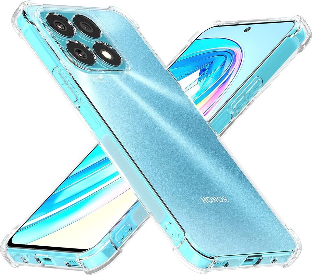 Hülle für Honor X8a Weich Transparent Handyhülle mit Verstärkte Ecken Bumper Schutzhülle