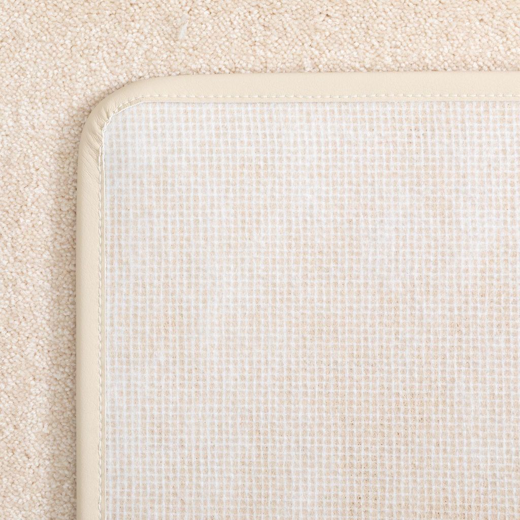 Steffensmeier Kurzflor Teppich Genua | Wohnzimmerteppich | Modern | Strapazierfähig | Beige, Größe: 60x120 cm