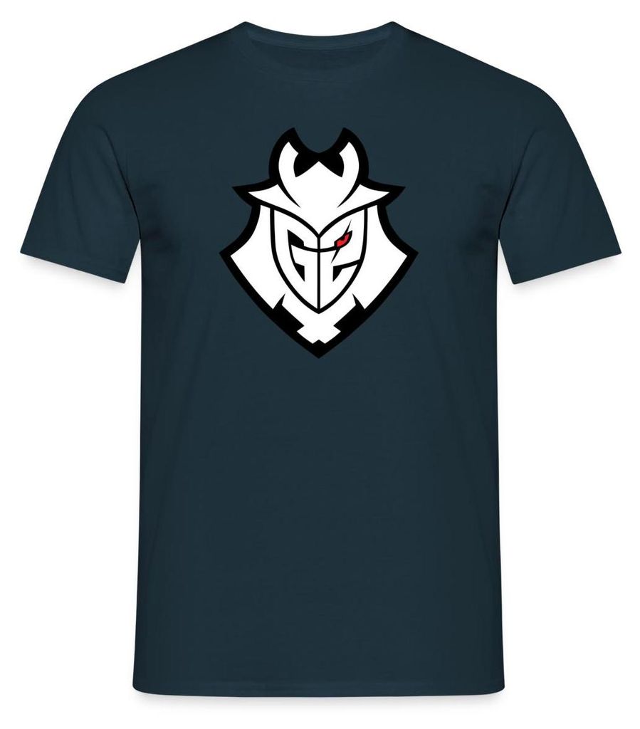 Spreadshirt G2 Esports Logo Schwarz Linien Männer T-Shirt, 3XL, Navy